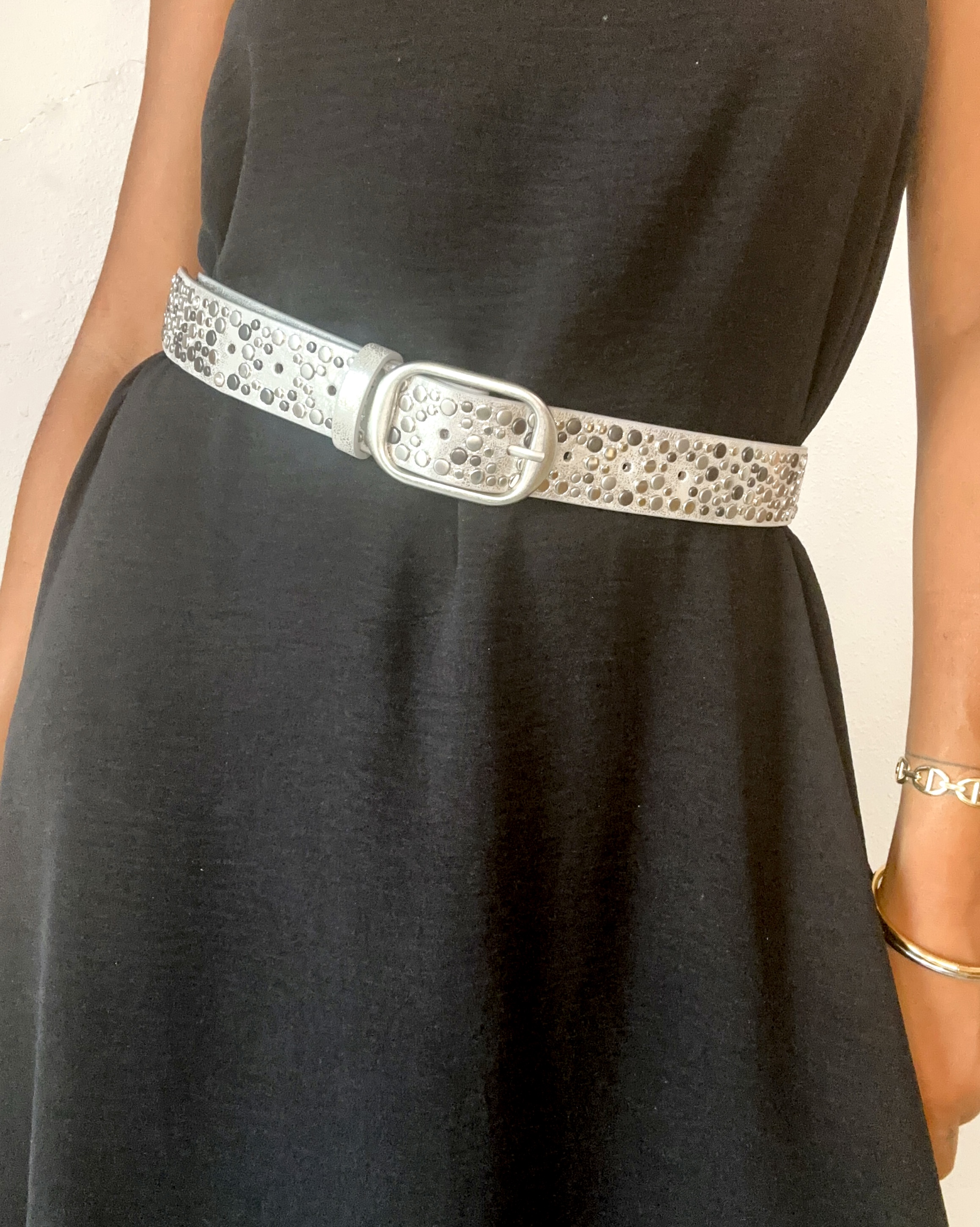 CEINTURE STRASS ARGENTÉE 