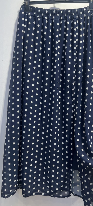 JUPE À POIS MARINE