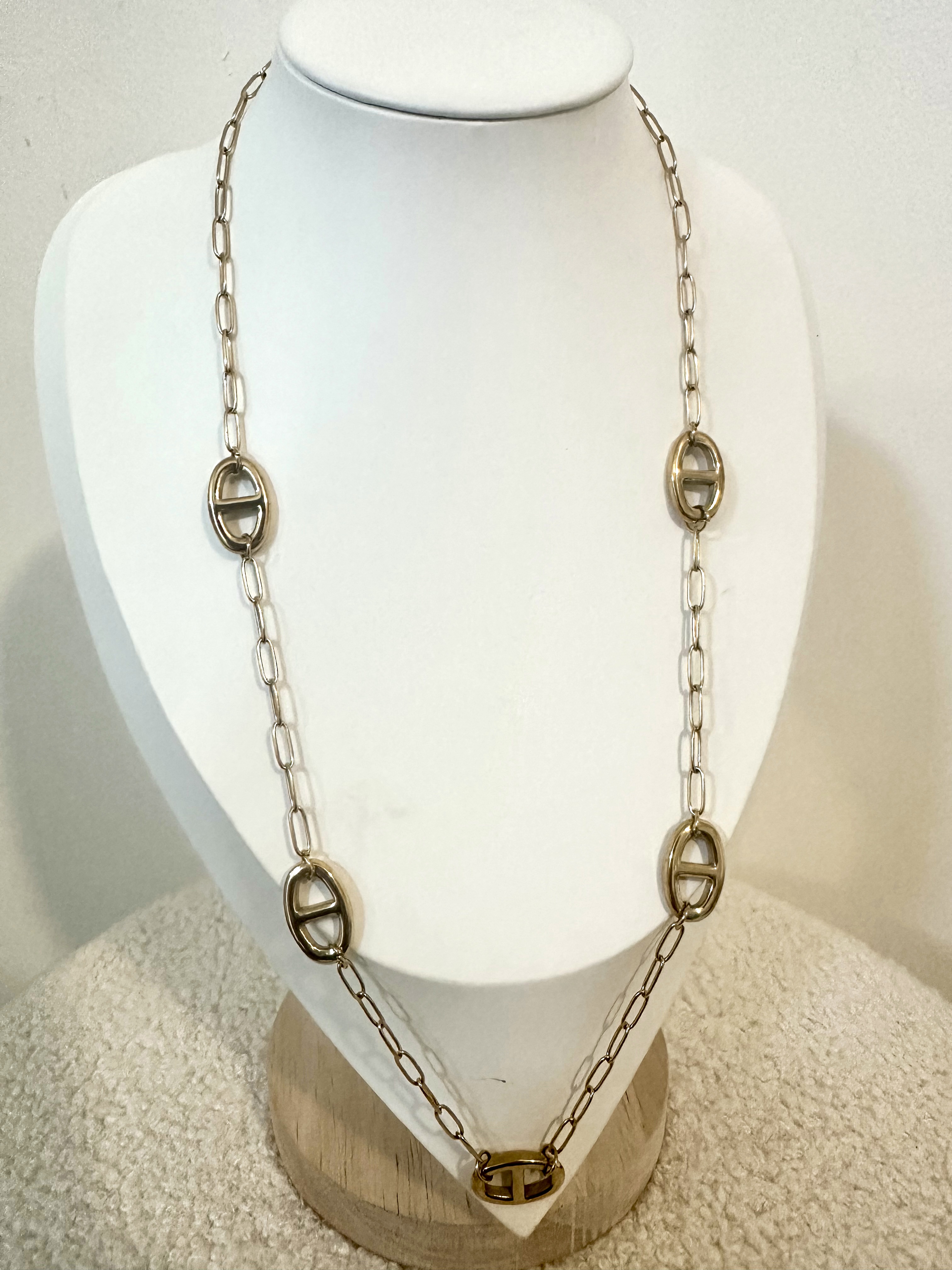 COLLIER MAILLE ELEGANT DORÉ