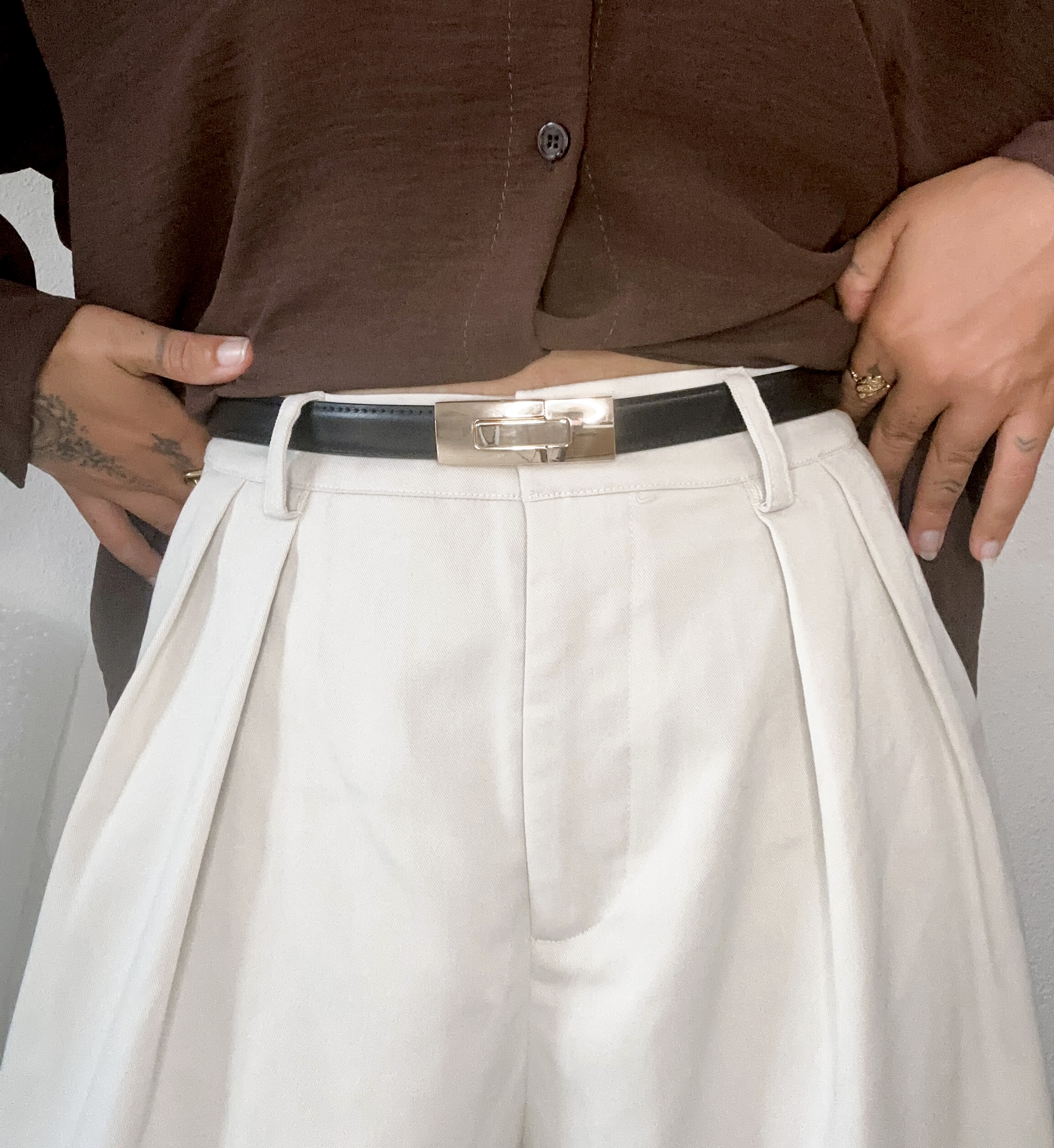 CEINTURE FINE NOIR