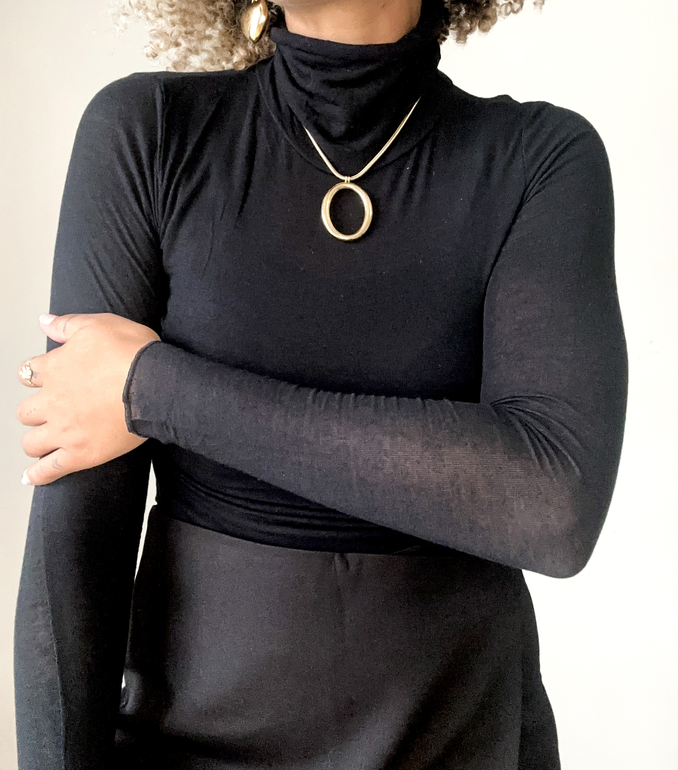 SOUS PULL CACHEMIRE COL ROULÉ NOIR
