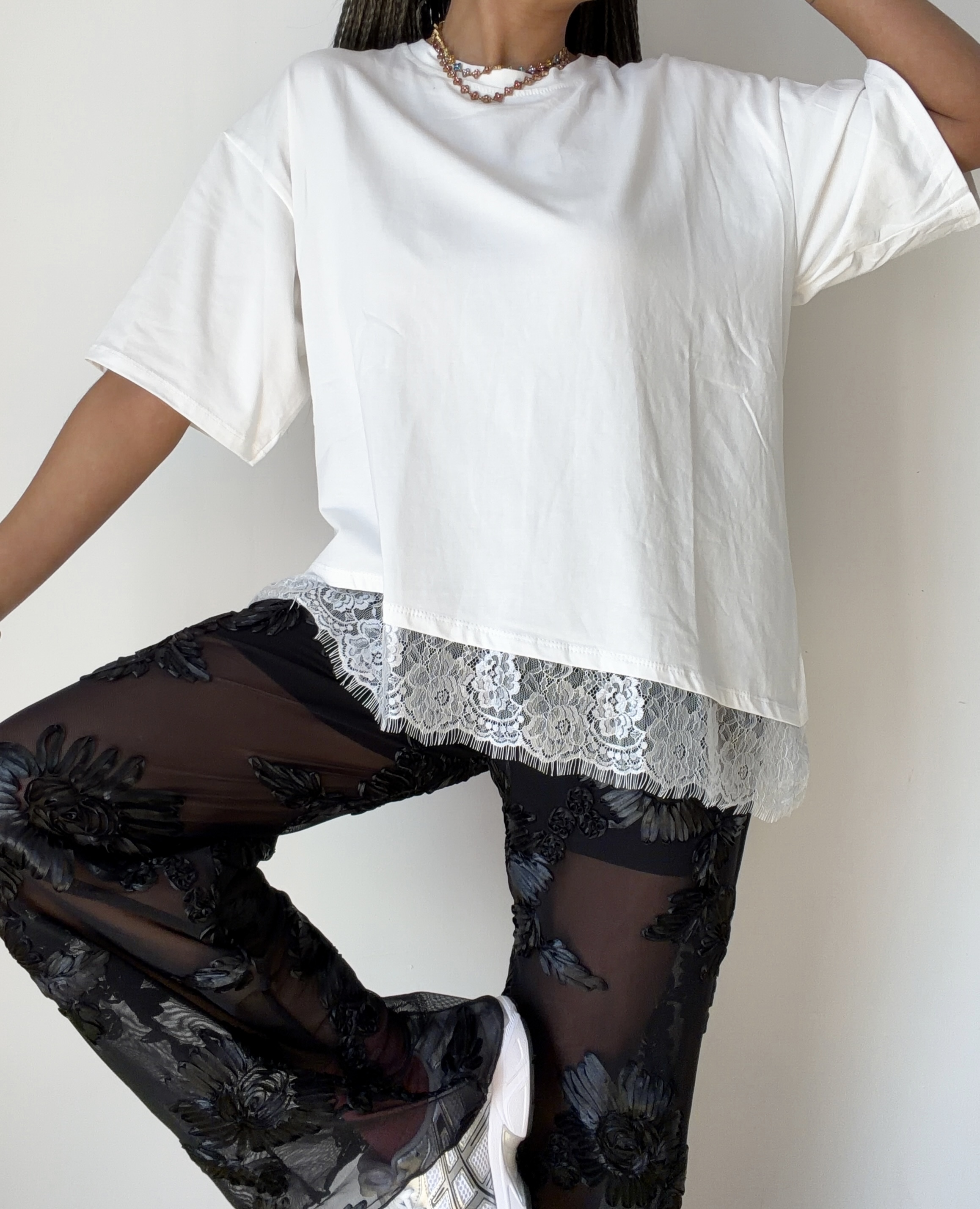 Pantalon en tulle doublé