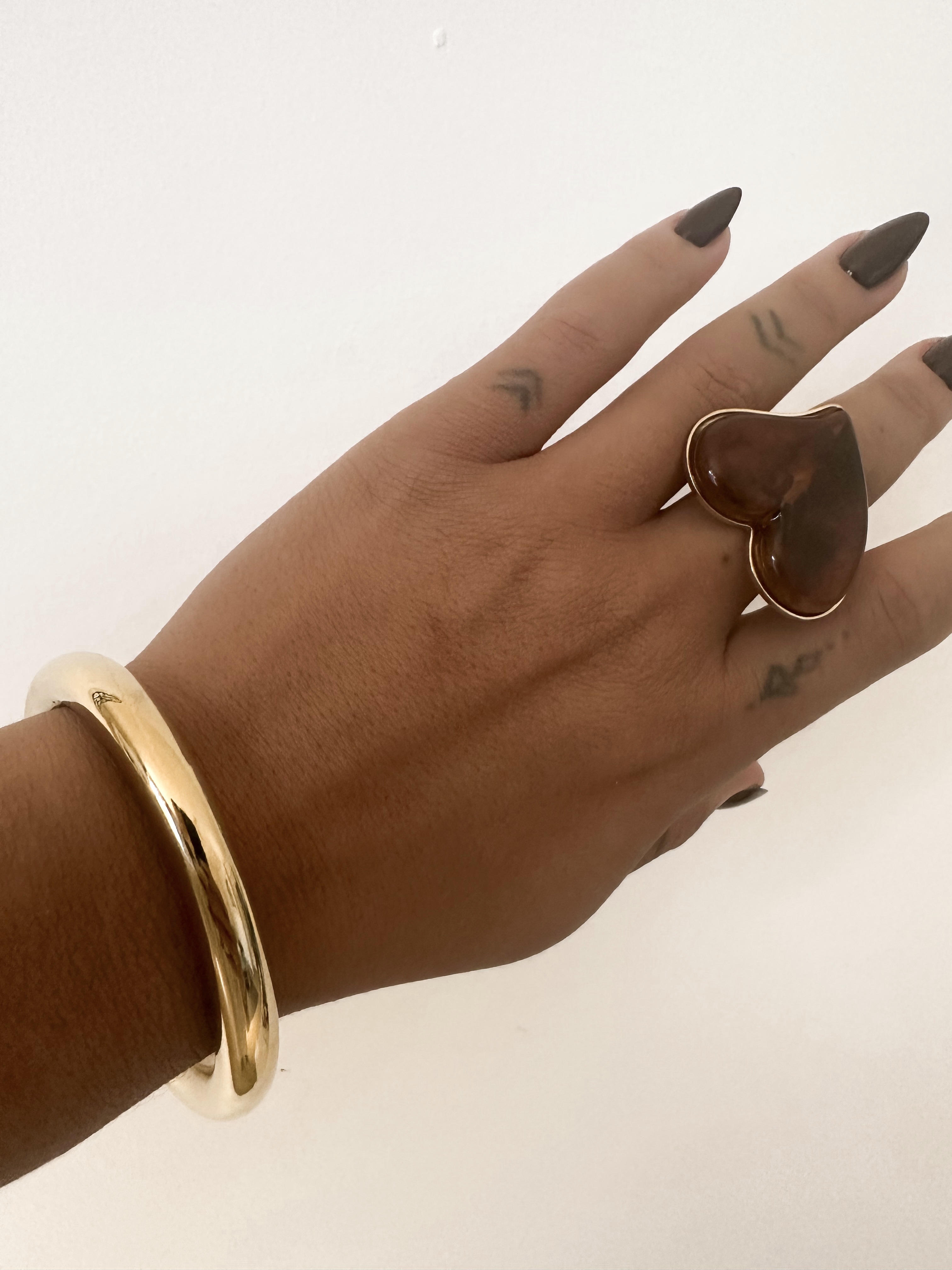 BAGUE COEUR LÉOPARD