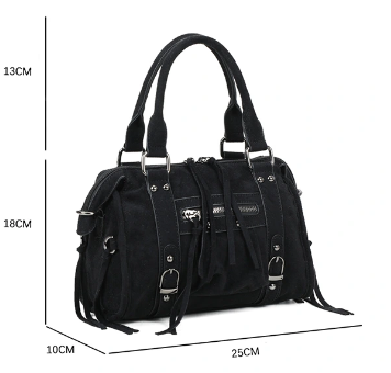 SAC À MAIN SUÈDE NOIR