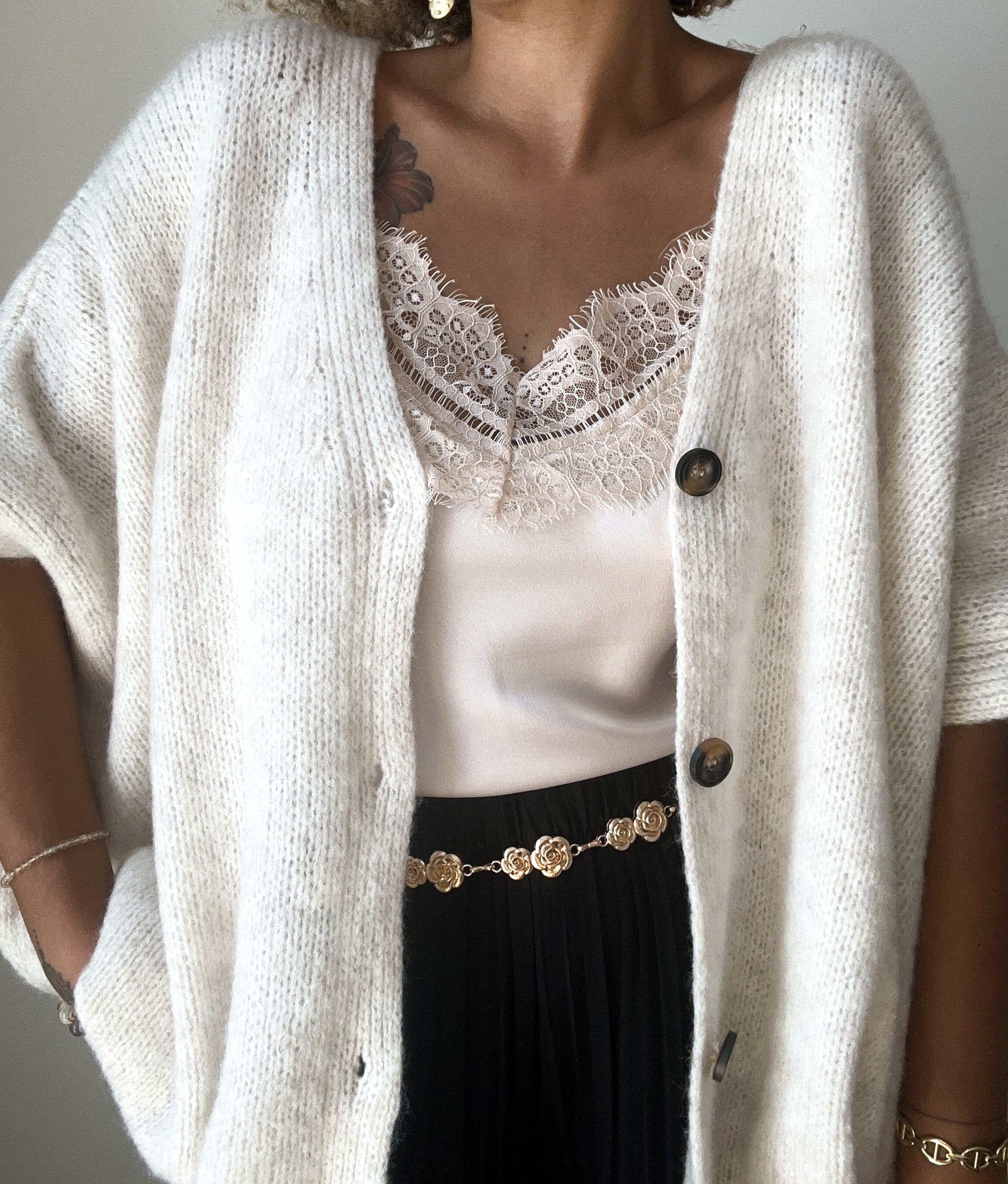 TOP DENTELLE IVOIRE