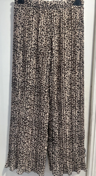 PANTALON PLISSÉ LÉOPARD