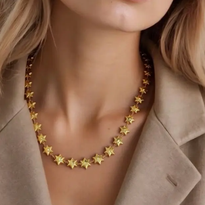 COLLIER ÉTOILES OR