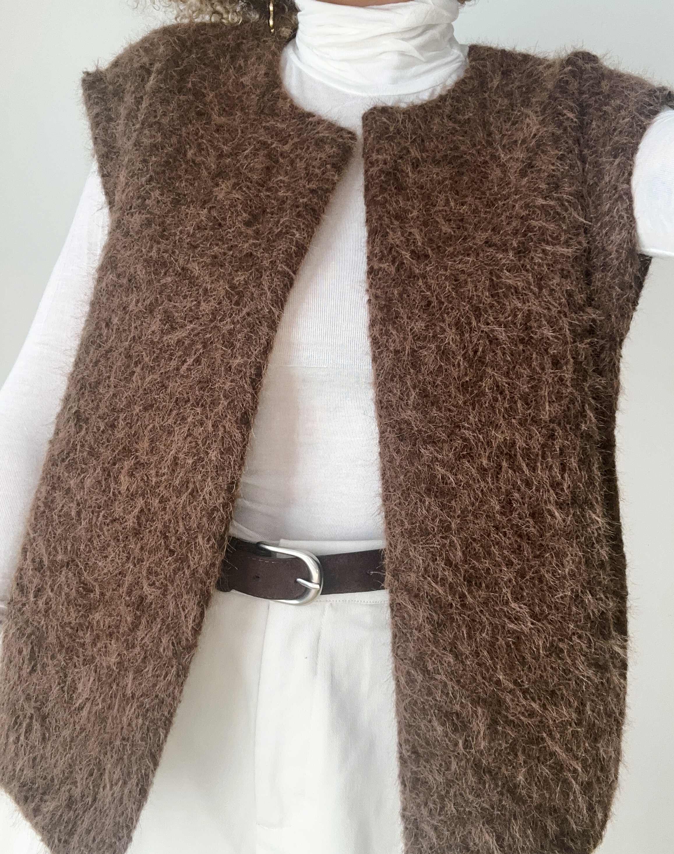 GILET MIRA MARRON