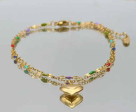 CHAINE DE CHEVILLE MULTICOLORS