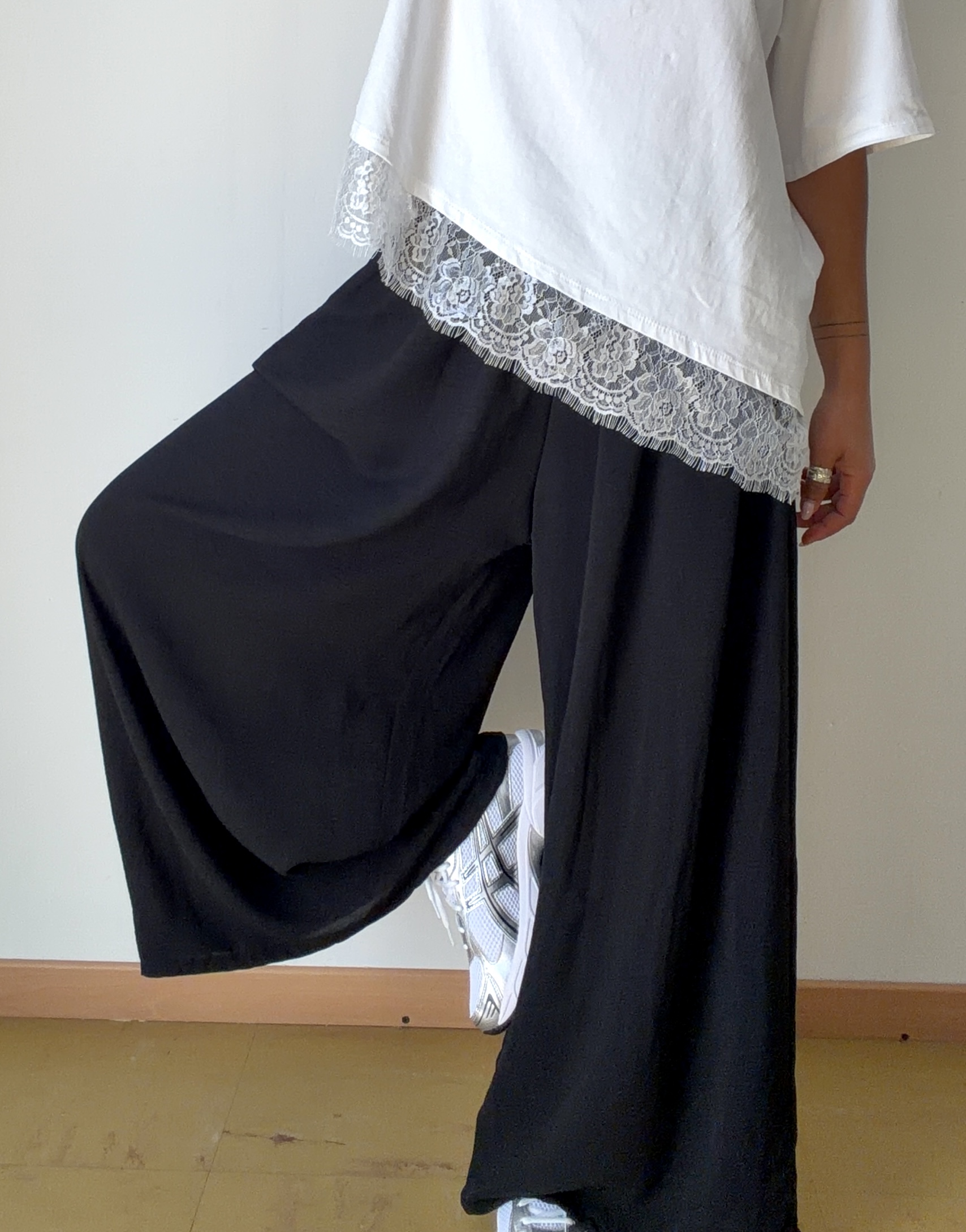 Pantalon extra large noir