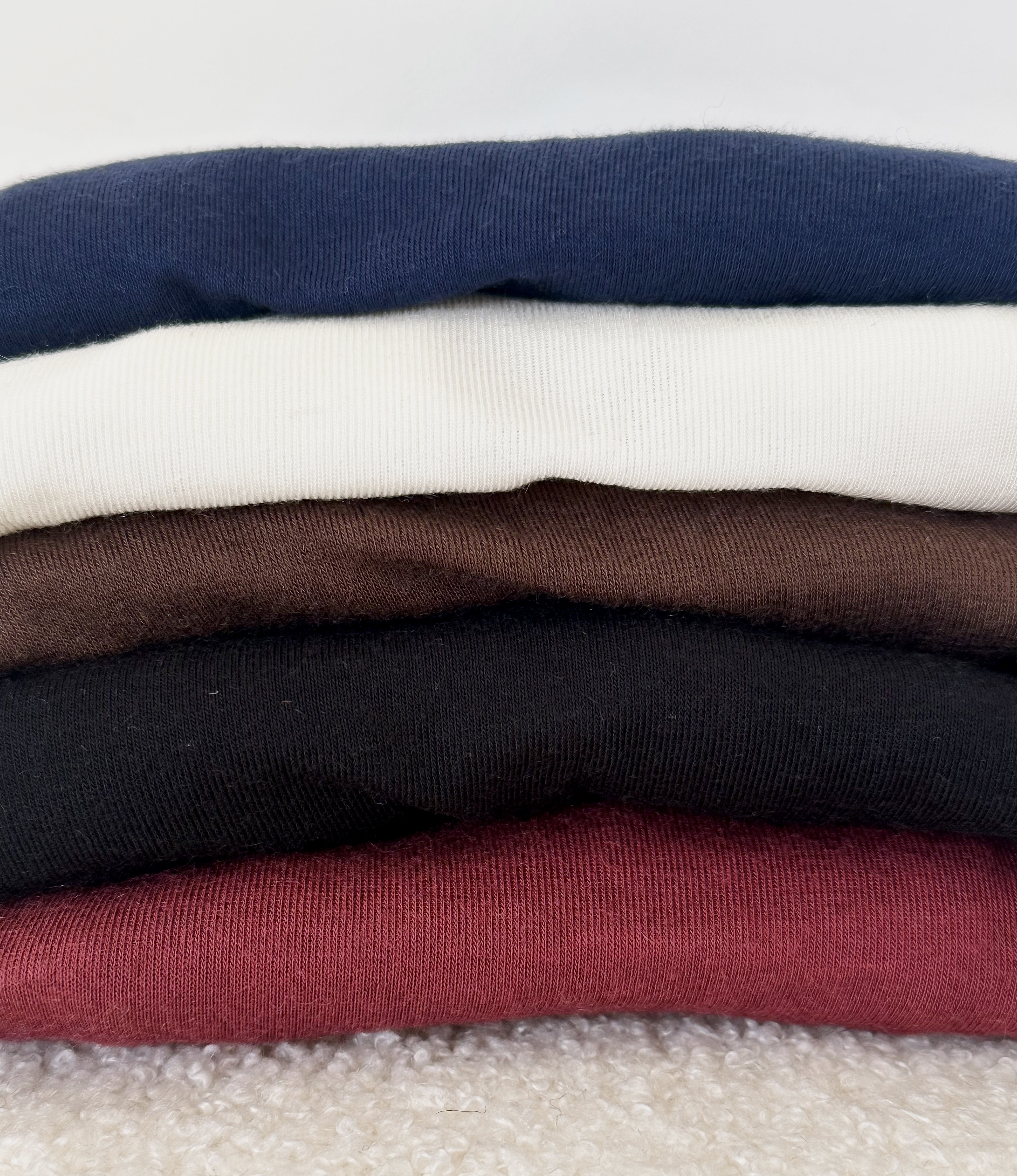 SOUS PULL CACHEMIRE COL ROND MARINE
