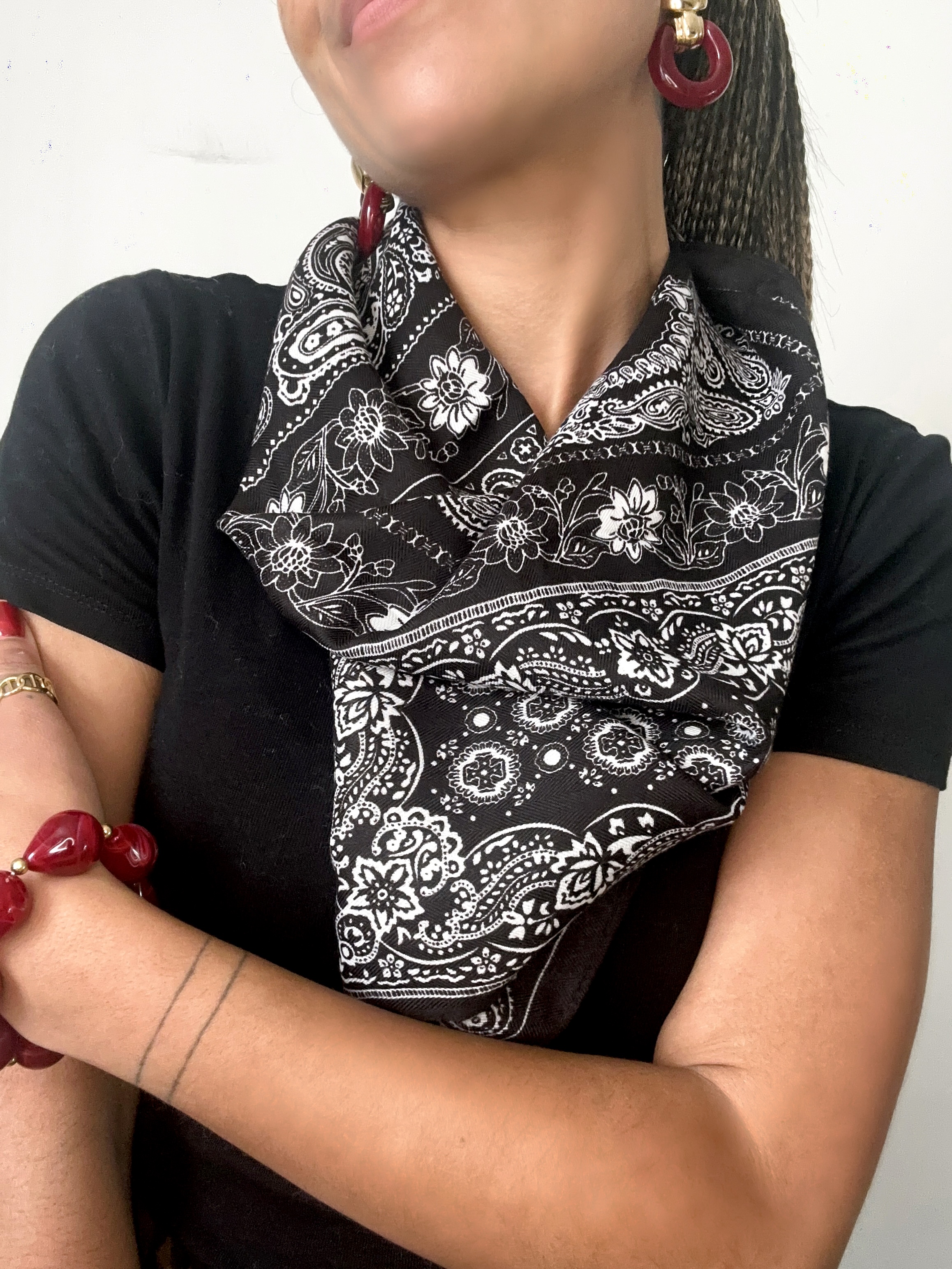 FOULARD TOUT DOUX NOIR