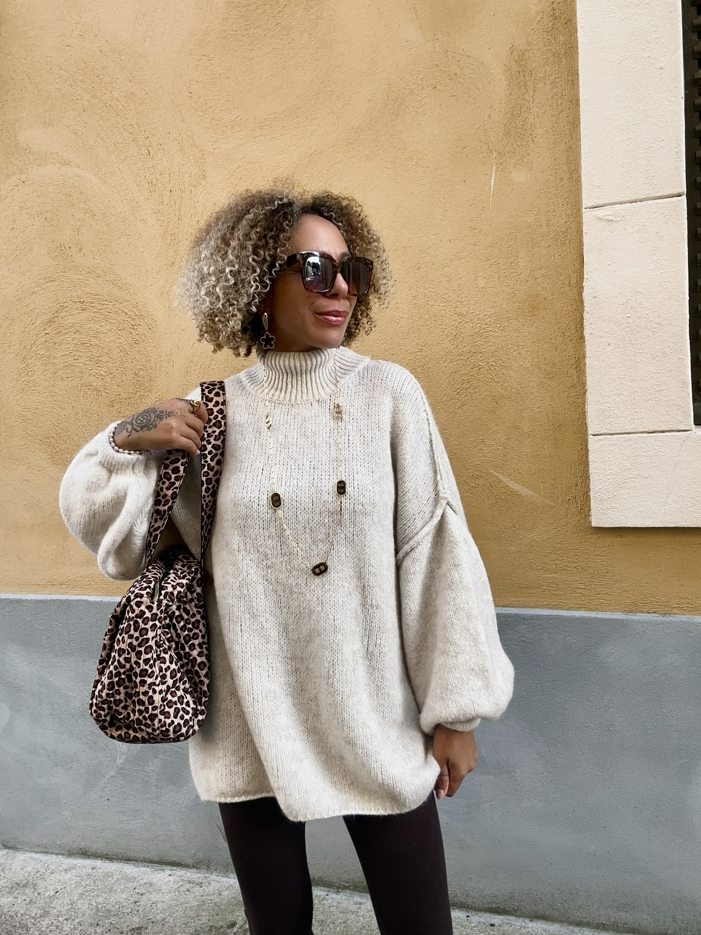 PULL MAXI OVERSIVE ÉCRU