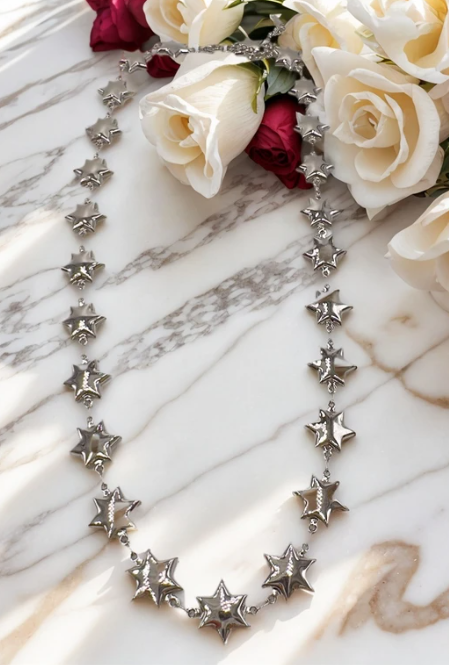 COLLIER ÉTOILES ARGENT