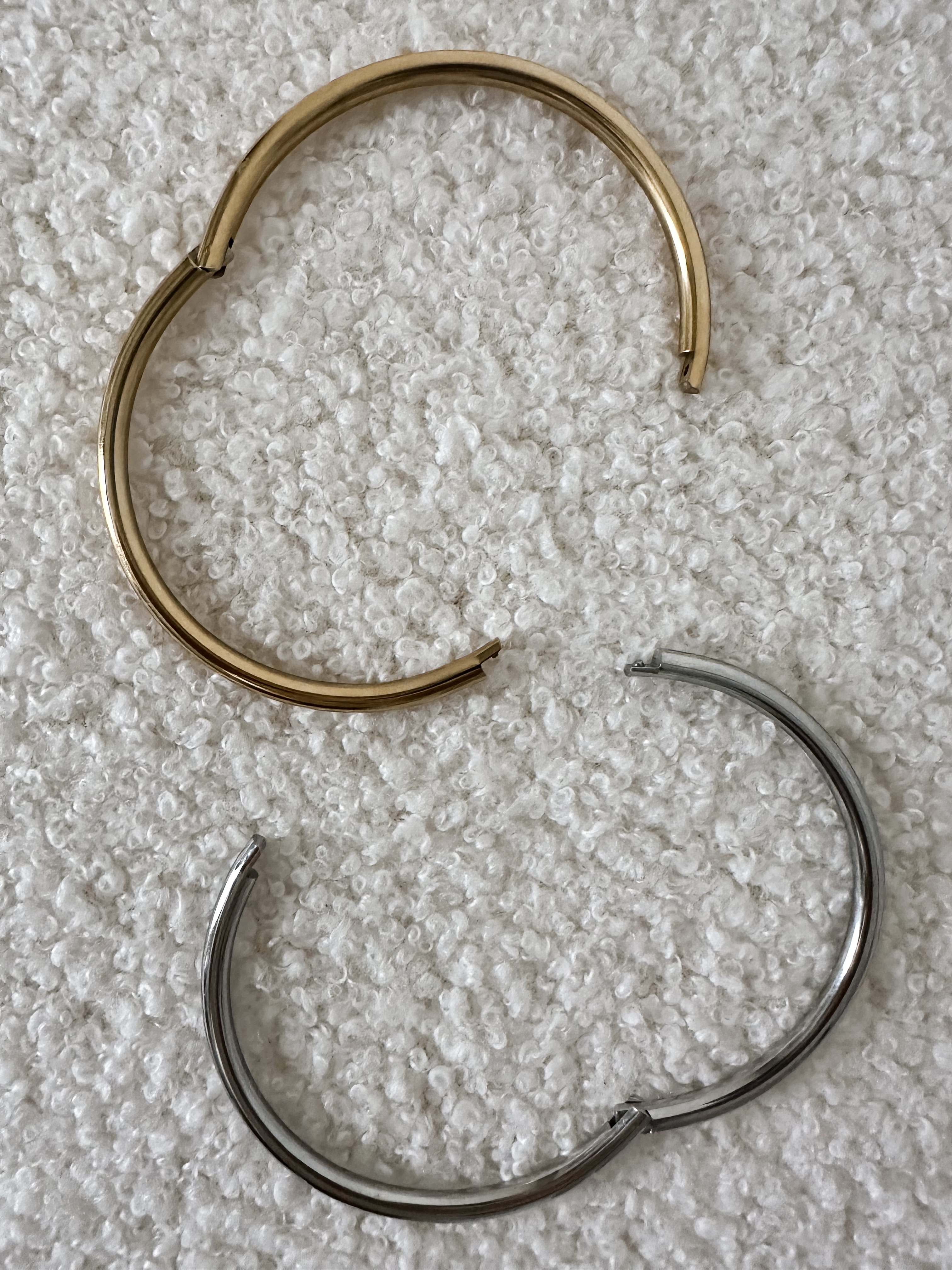 LOT JONC OR ARGENT 