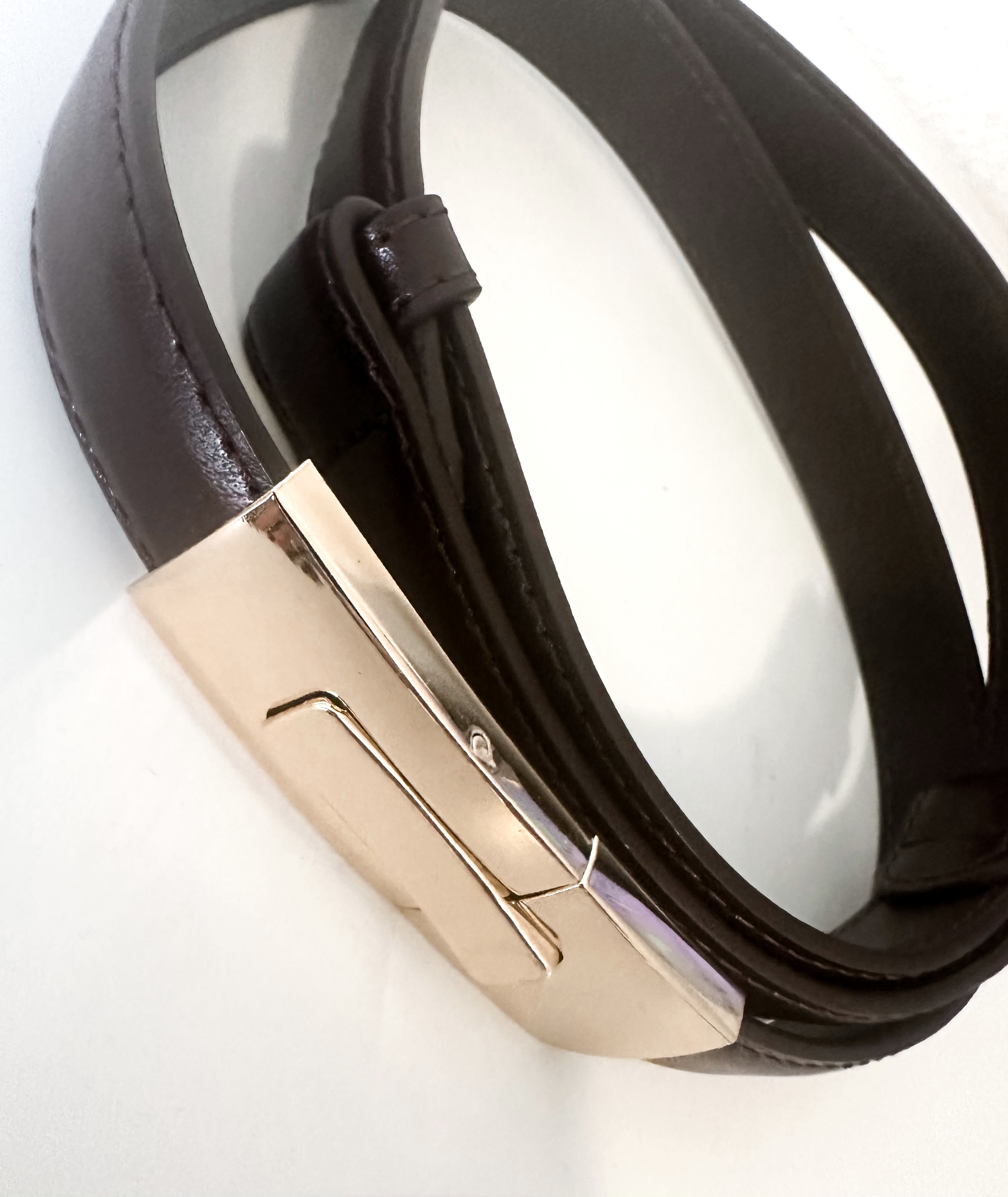 CEINTURE FINE CHOCO