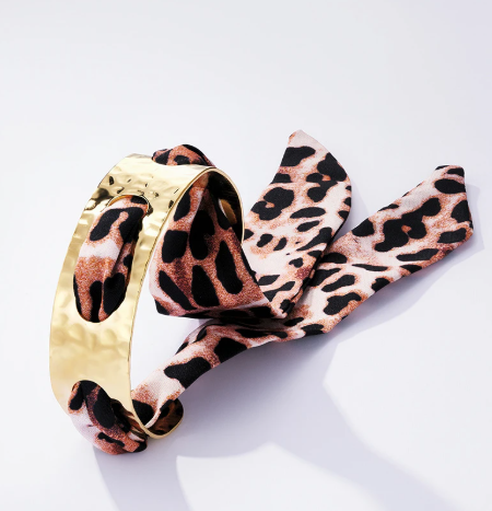 BRACELET FOULARD LEOPARD🐆