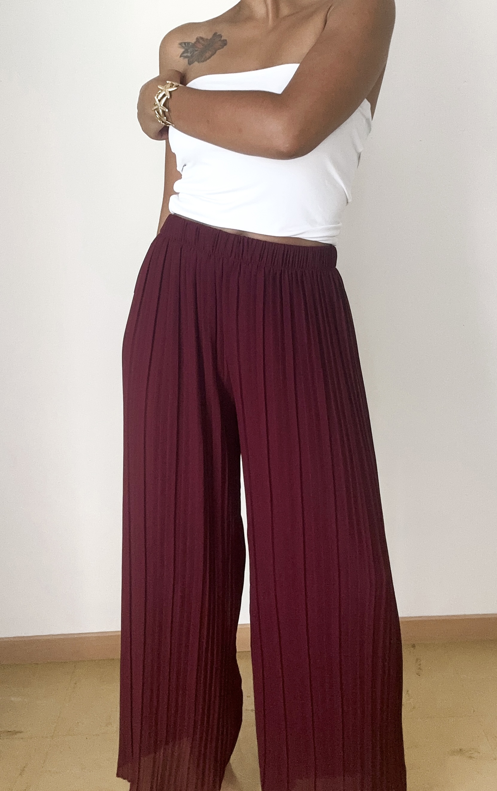 PANTALON ROMI BORDEAUX