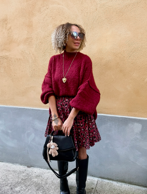 PULL EMI BORDEAUX🍒