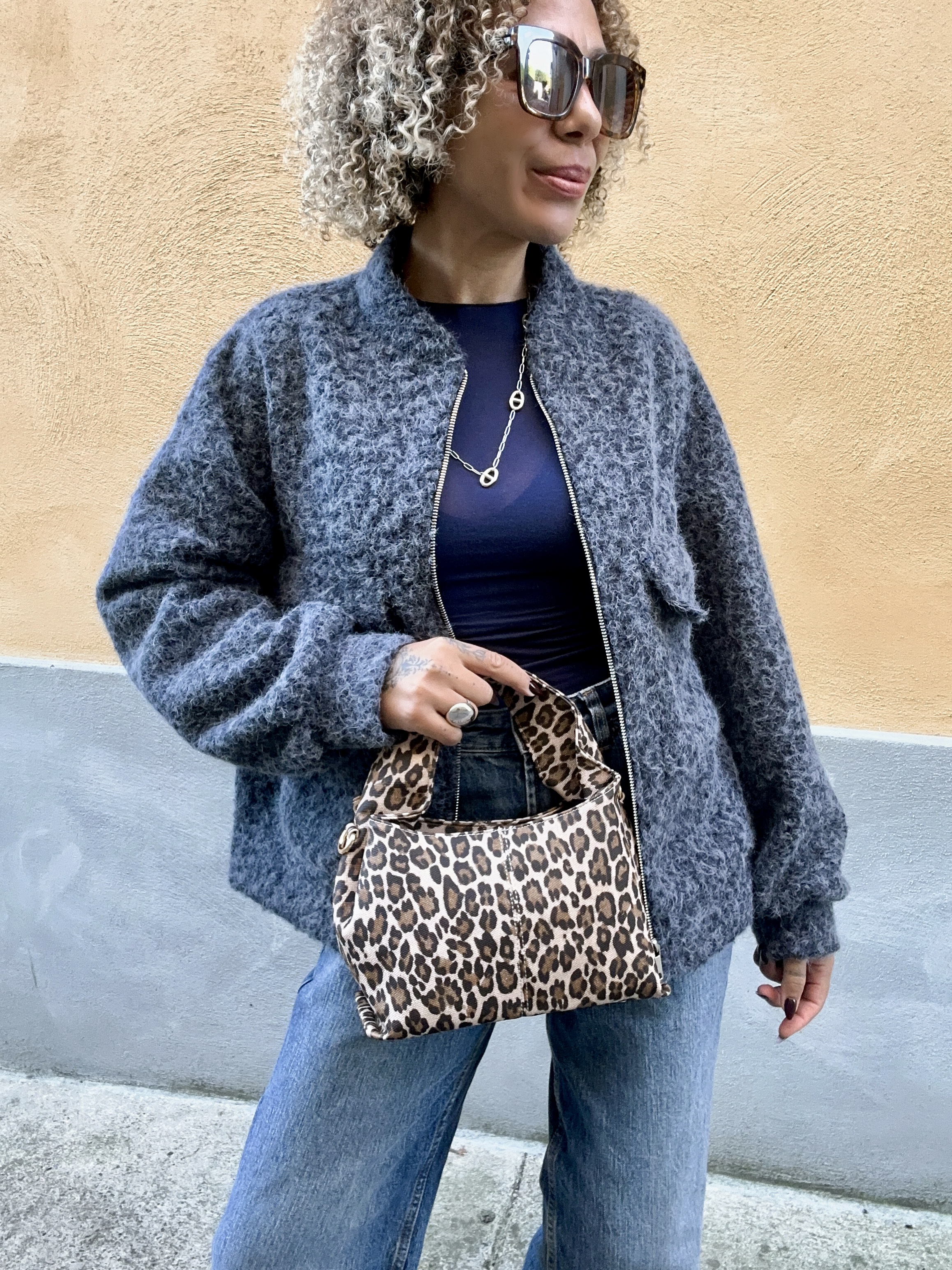 VESTE ZIPPÉE BLEU