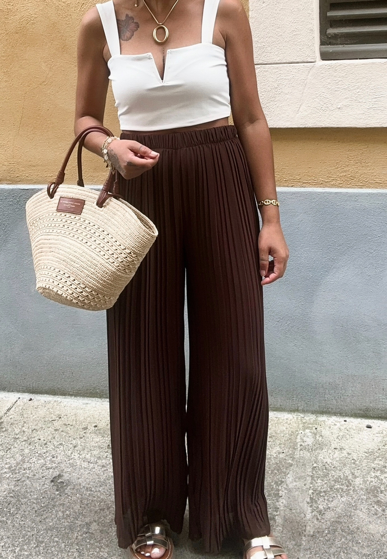 PANTALON ROMI MARRON