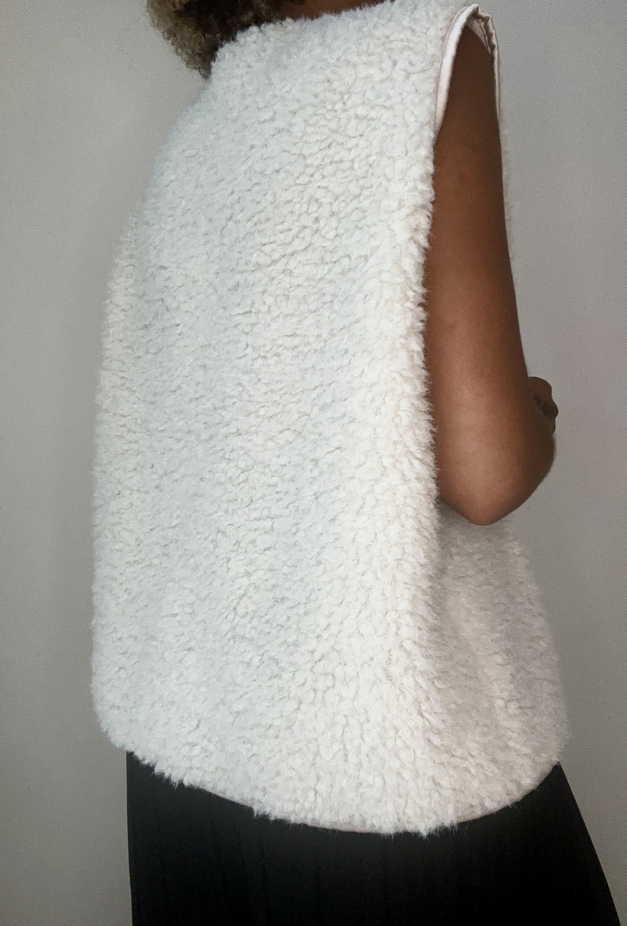 GILET EFFET TEDDY 