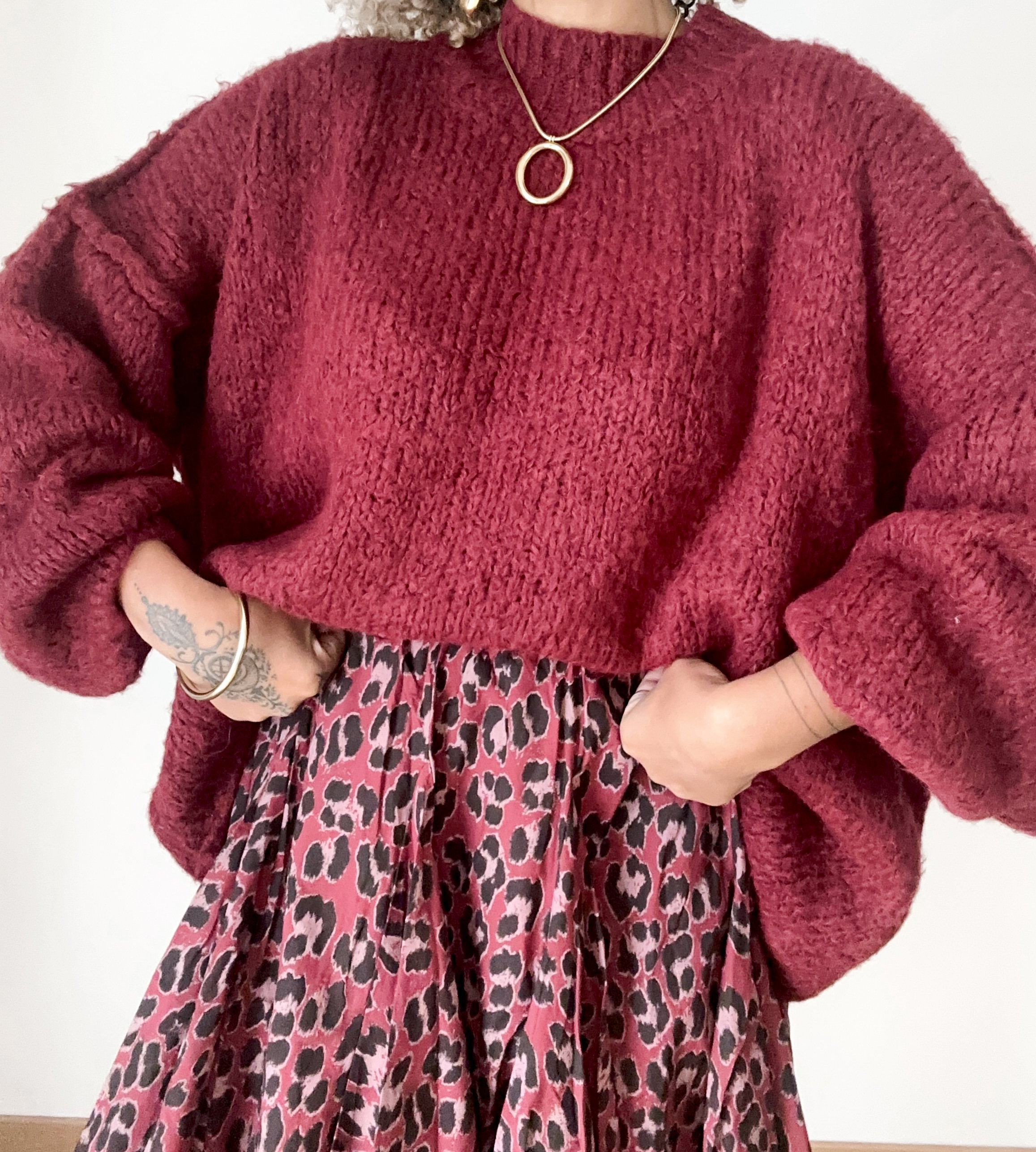 PULL EMI BORDEAUX🍒