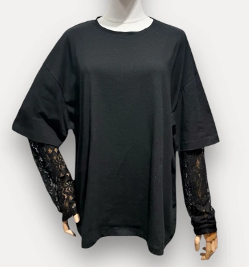 TEE SHIRT OVERSIZE DENTELLE