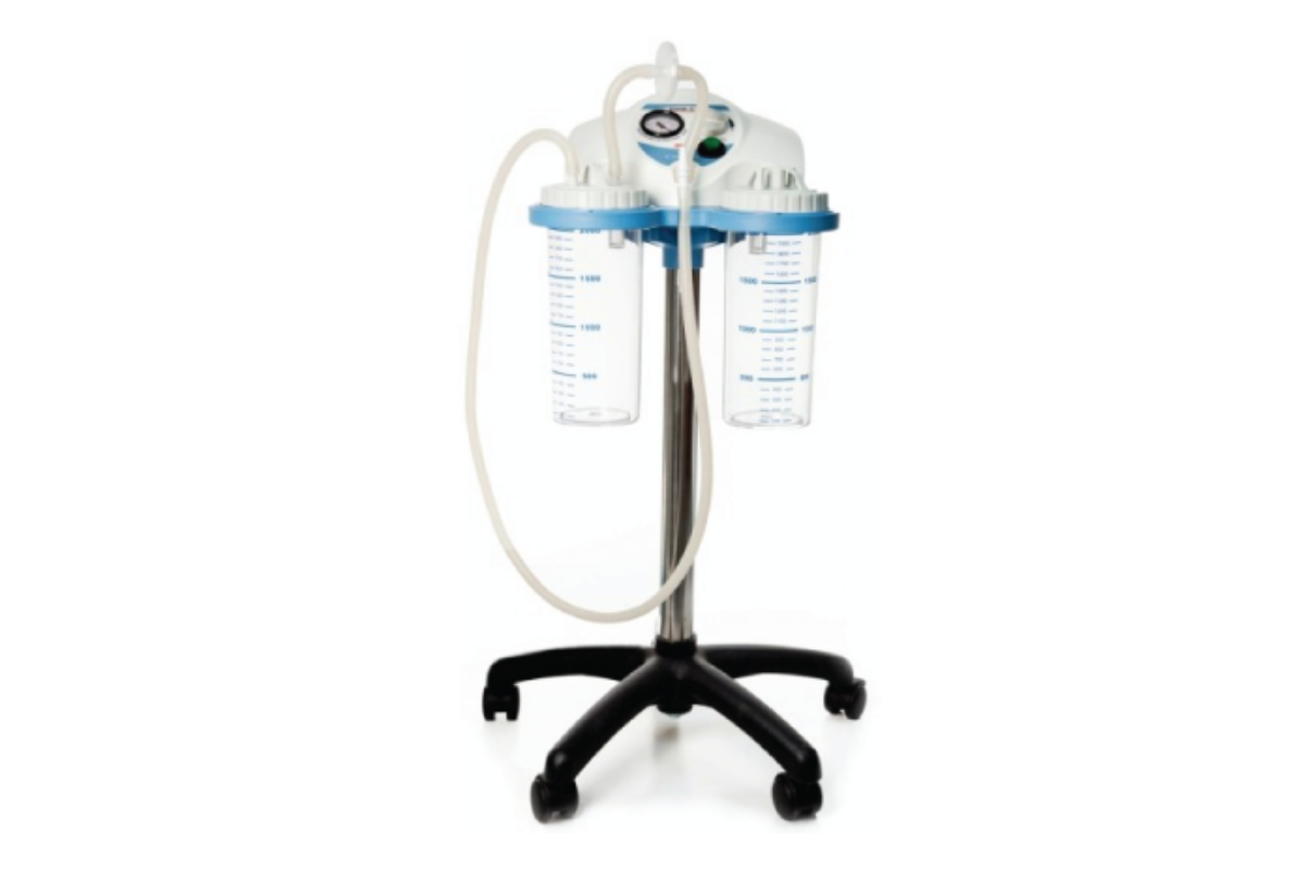 ASKIR C30BR Mobile Surgical Suction Unit (High Vacuum / High Flow) with Battery Back-up