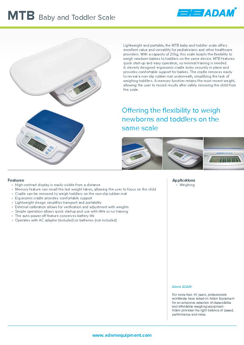 MTB Baby and Toddler Scale