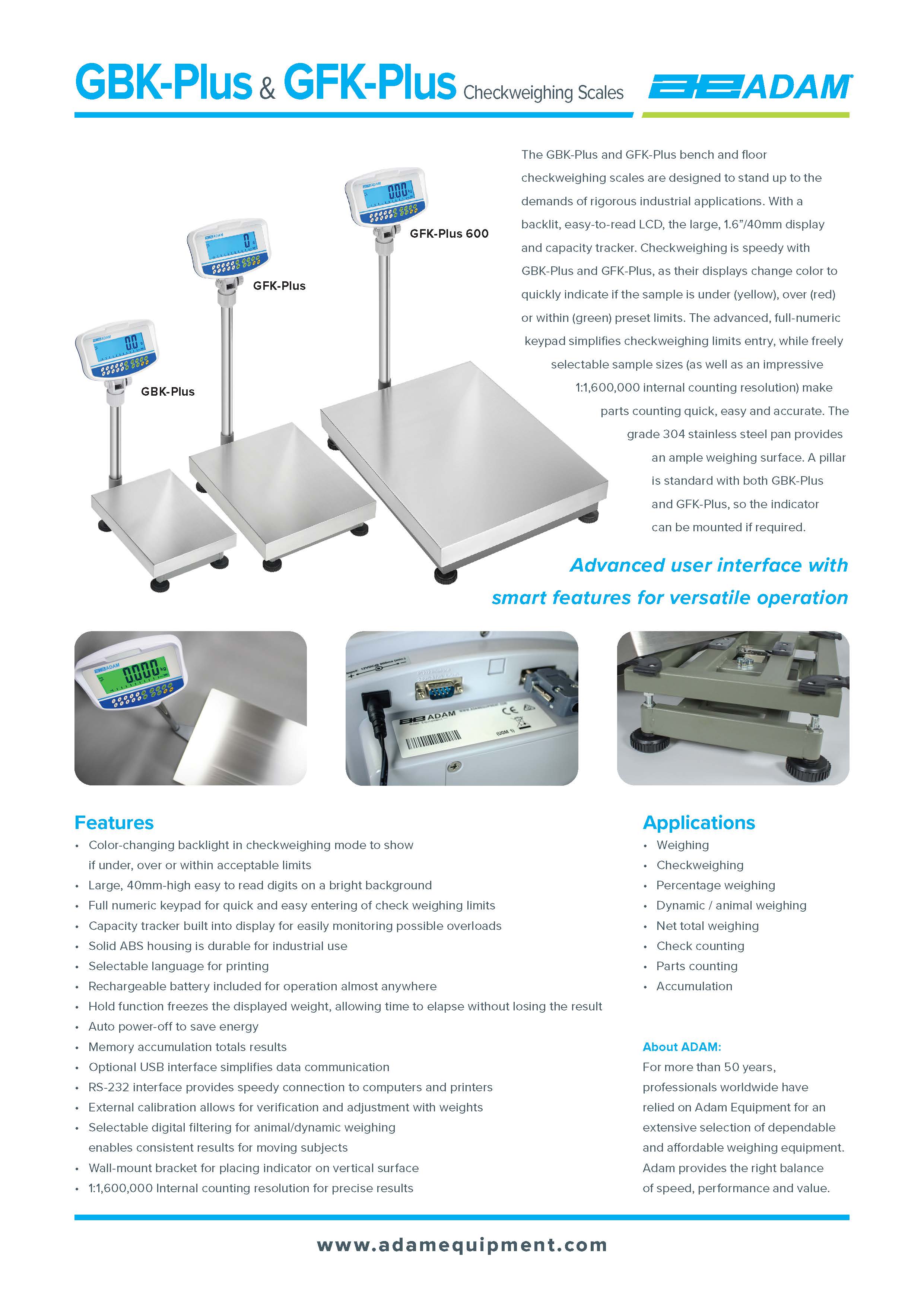 GBK-Plus & GFK-Plus Checkweighing Scales