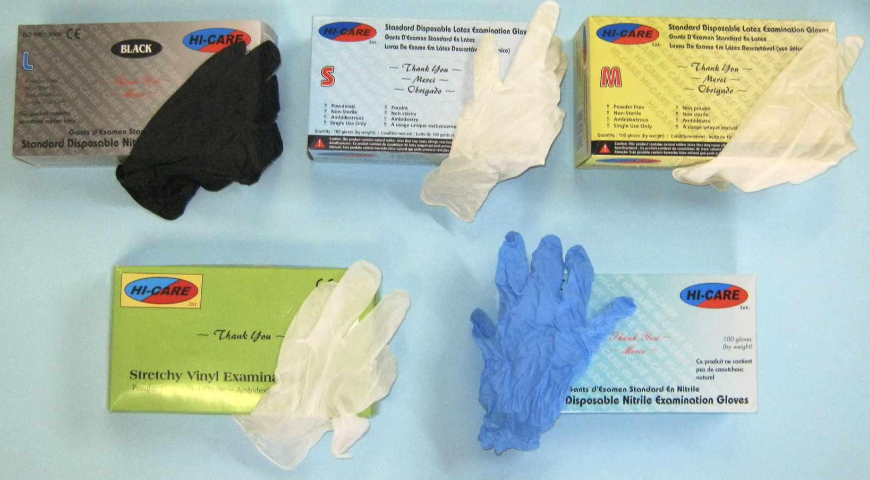 Hi-Care Disposable Examination Gloves