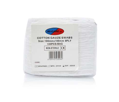 HI-CARE Gauze Swabs 100’s Non Sterile