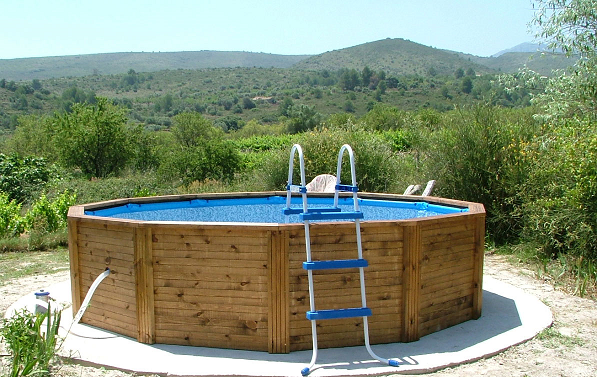 Wood Panel Pool 325 x 110cm