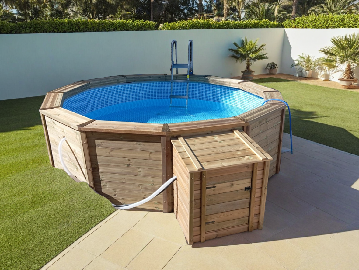 Wood Panel Pool 385 x 110cm