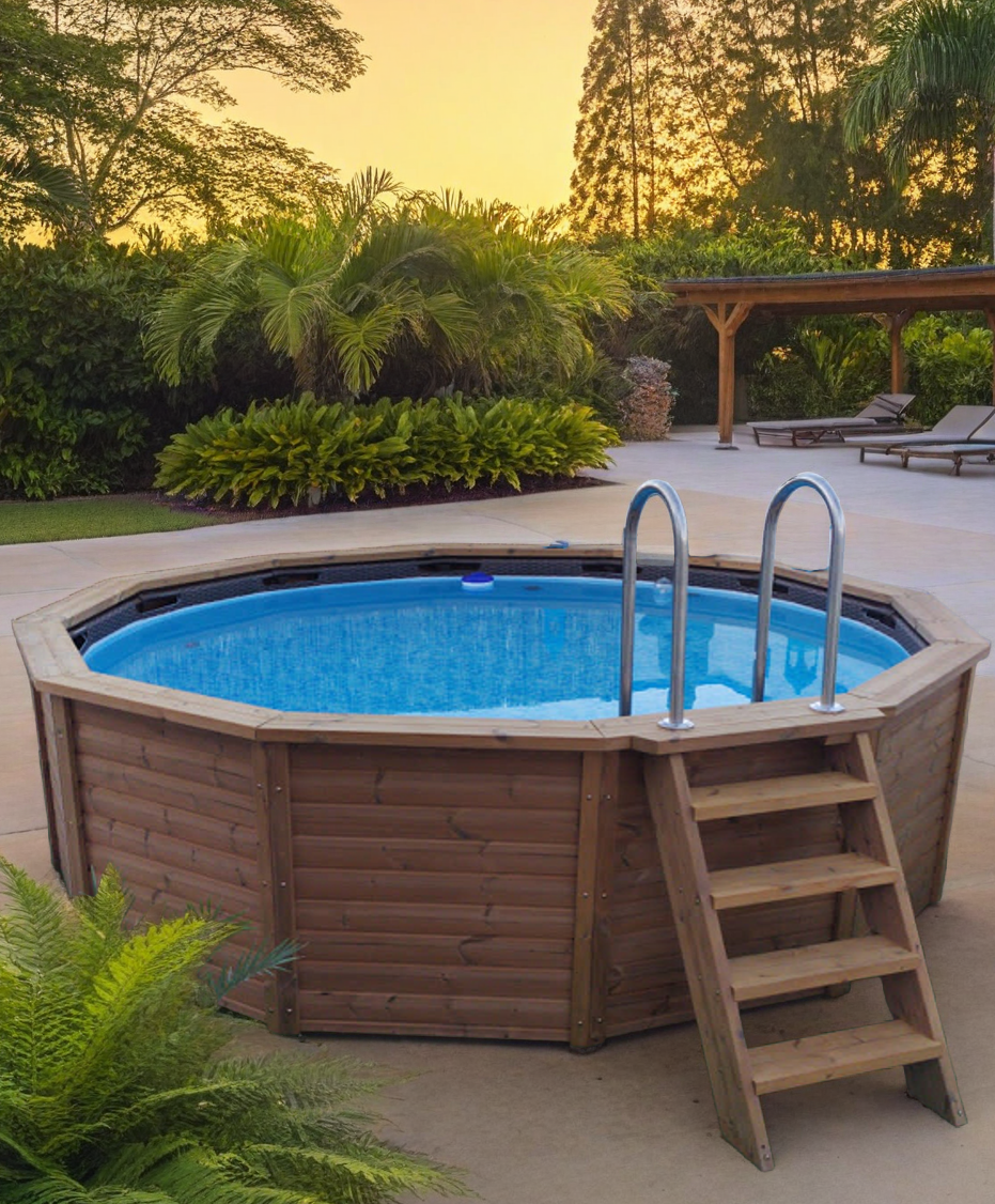 Wood Panel Pool 385 x 125cm