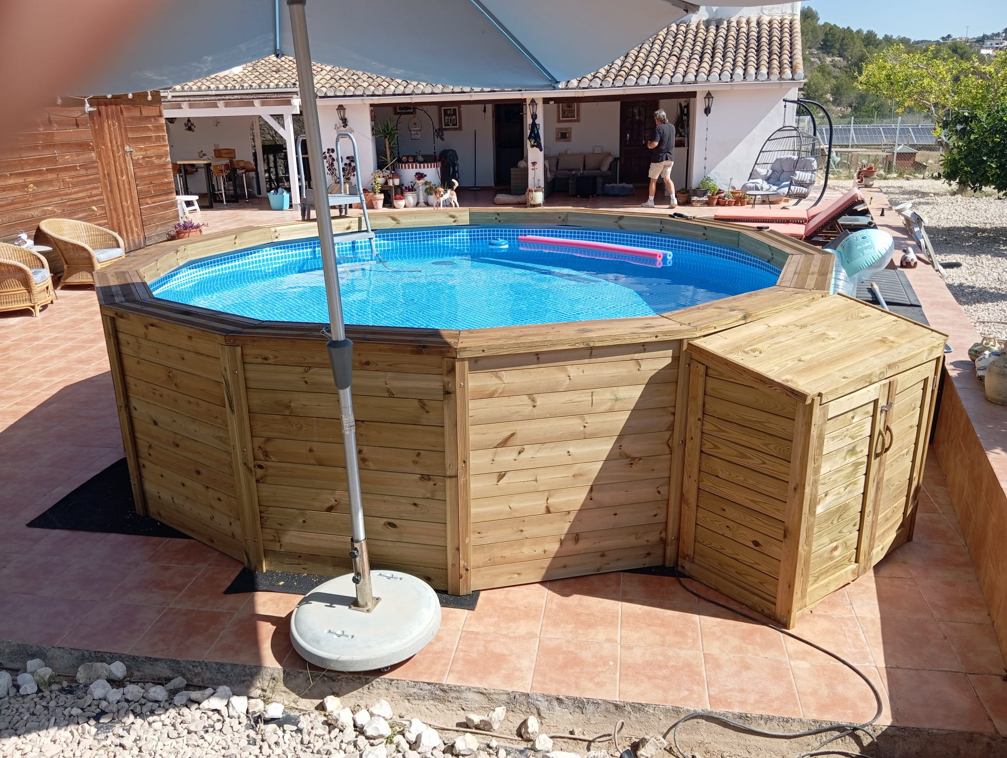 Wood Panel Pool 450 x 115cm