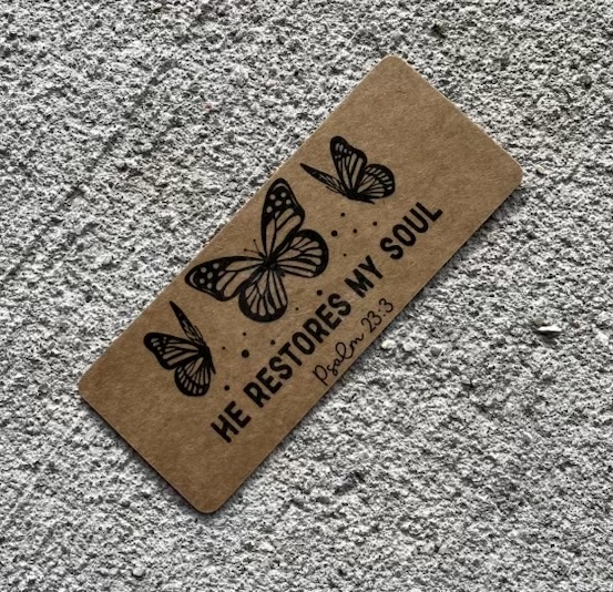 He Restores My Soul Psalm 23:3 Christian Bookmark