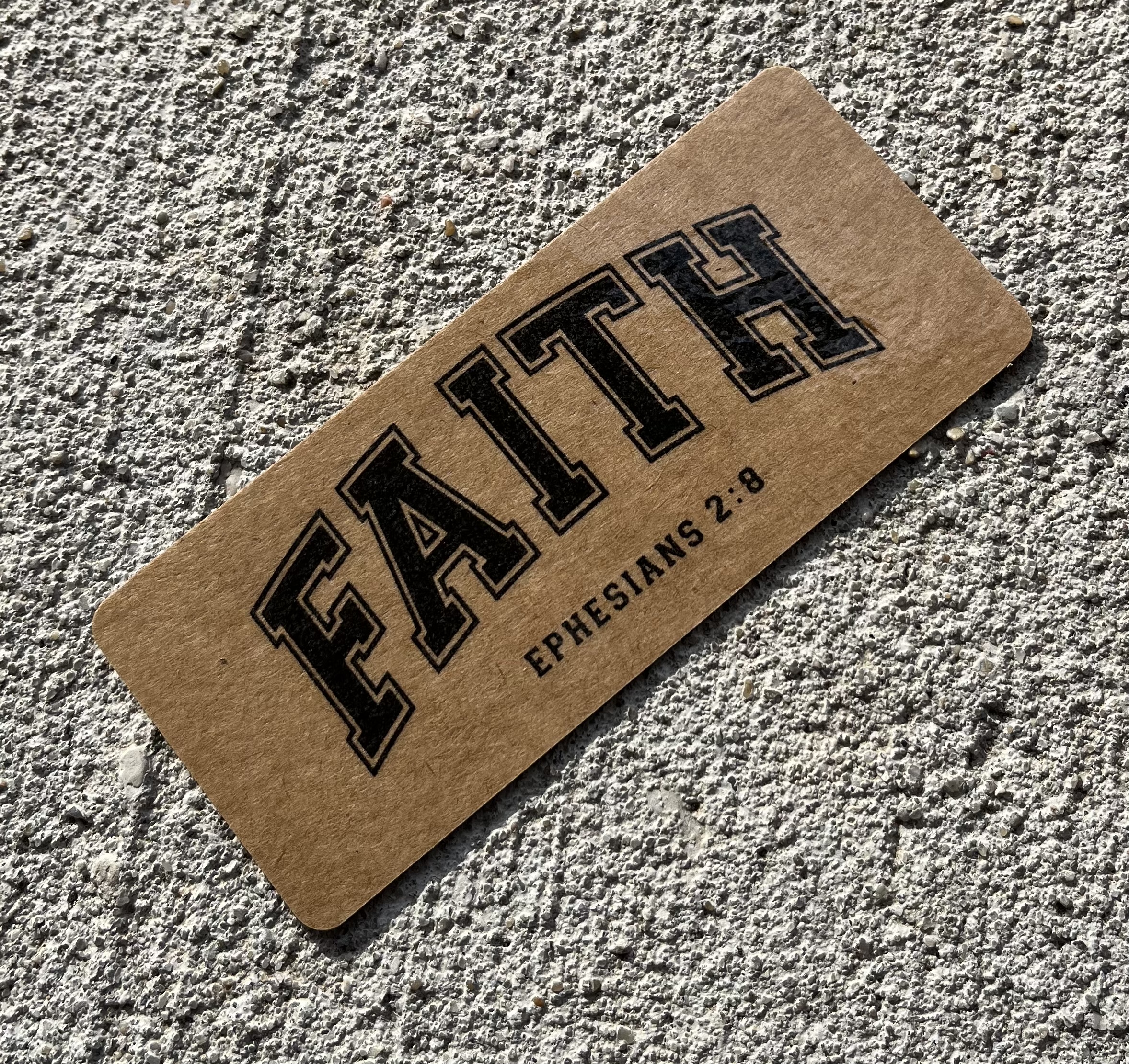 Faith Ephesians 2:8 Christian Bookmark
