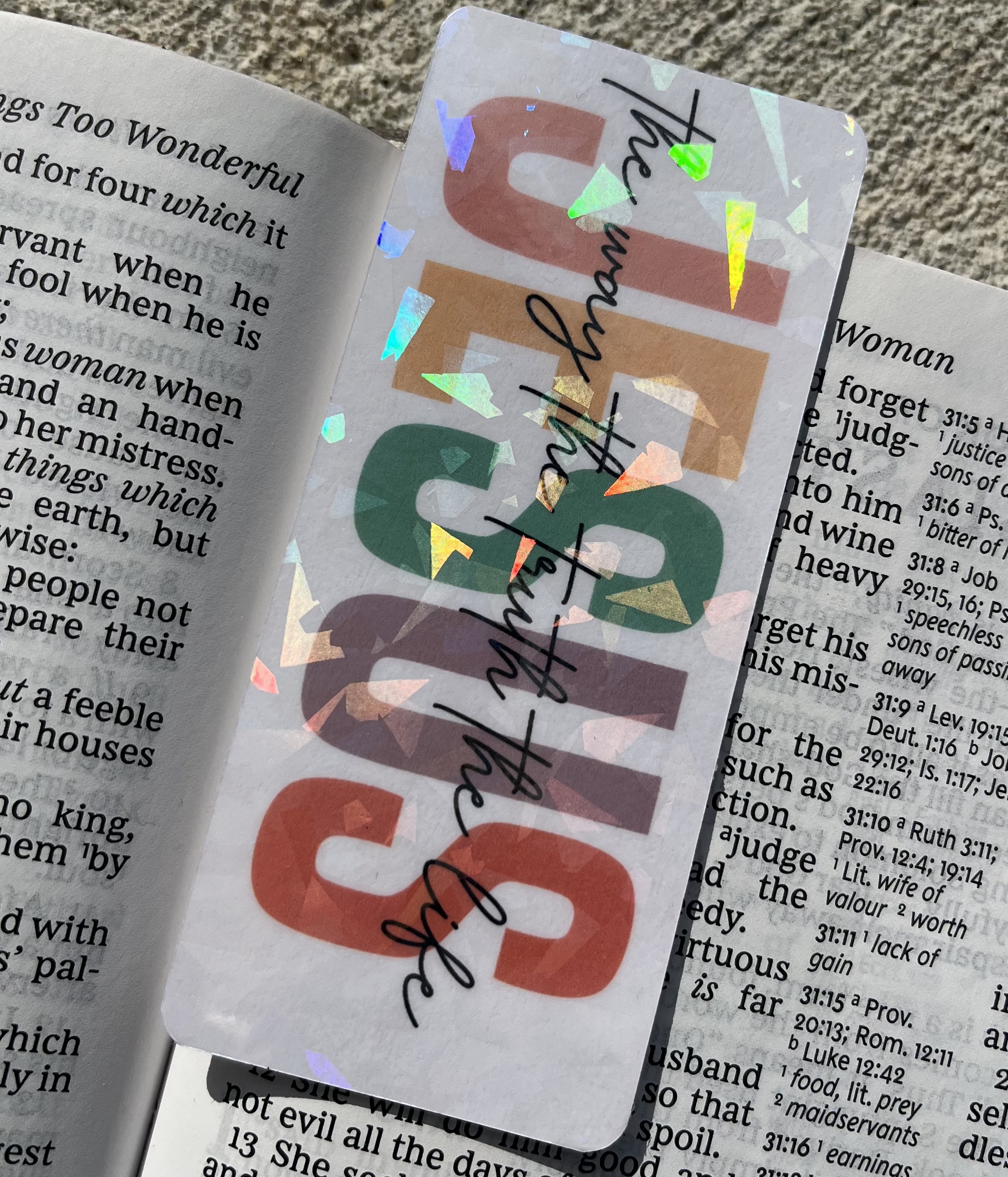 Jesus The Way The Truth The Life Holographic Christian Bookmark