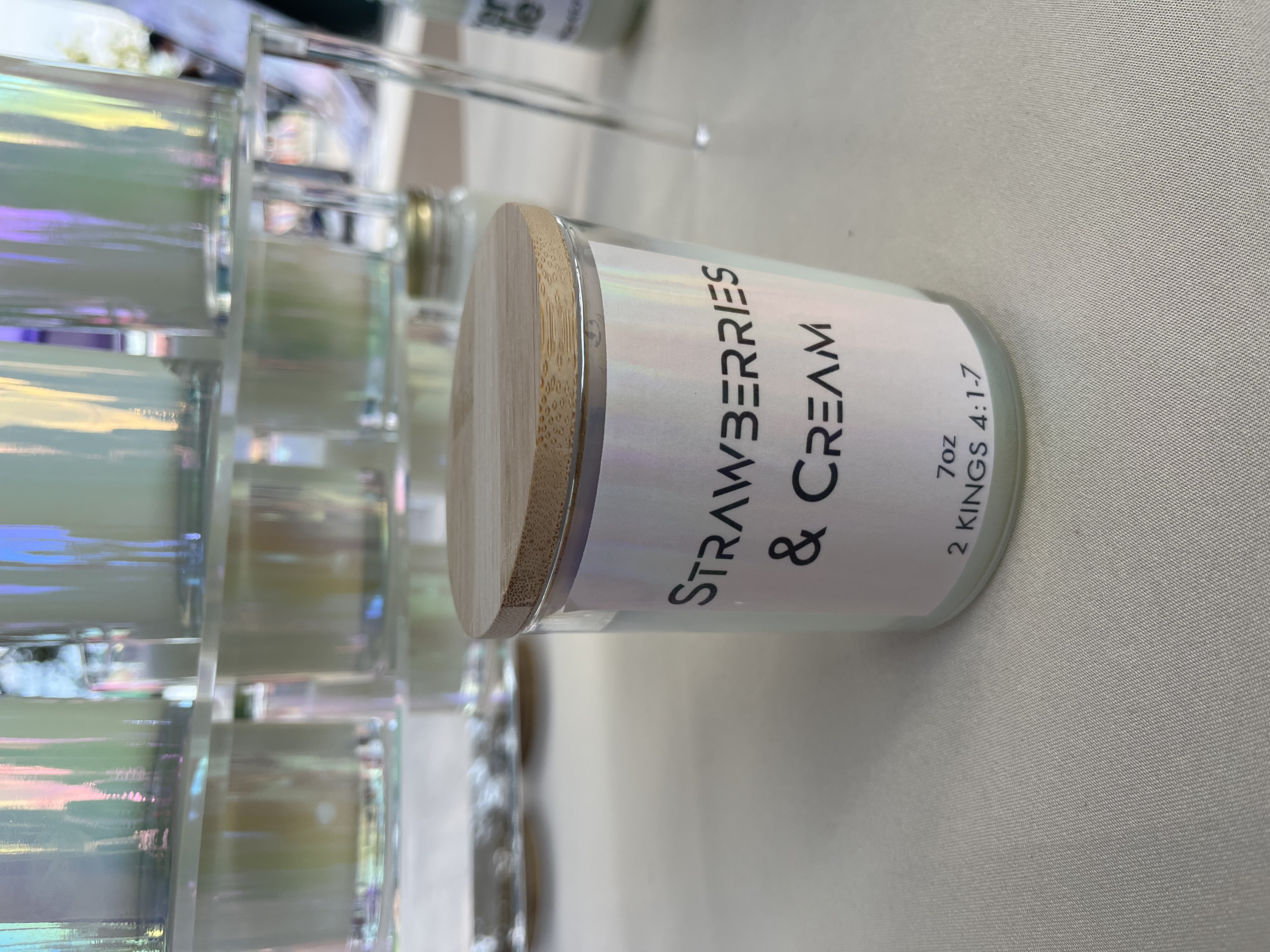 Luxury Candle | Strawberries & Cream | 100% Soy Wax