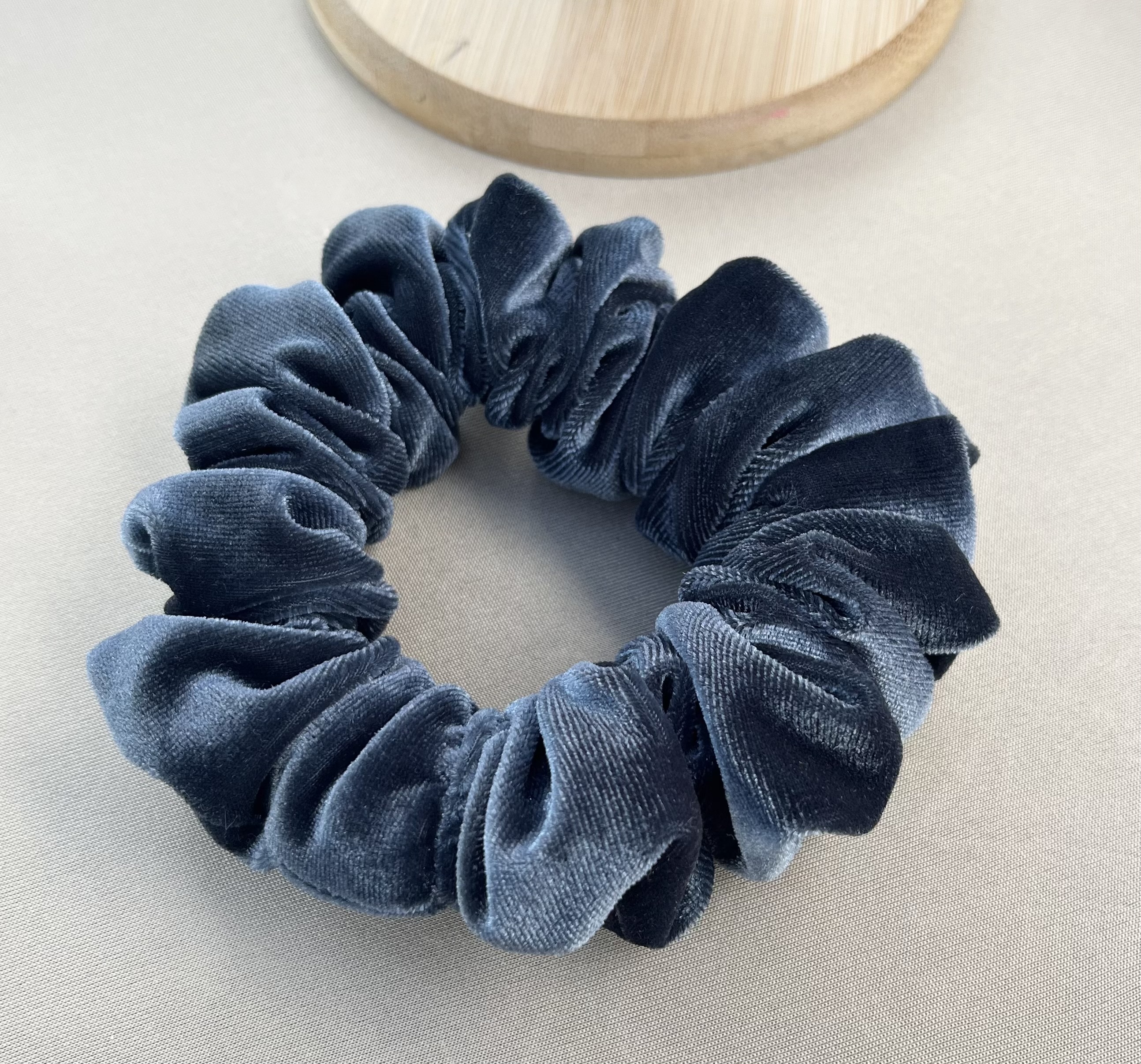 Dark Teal Luxury Velvet Scrunchie