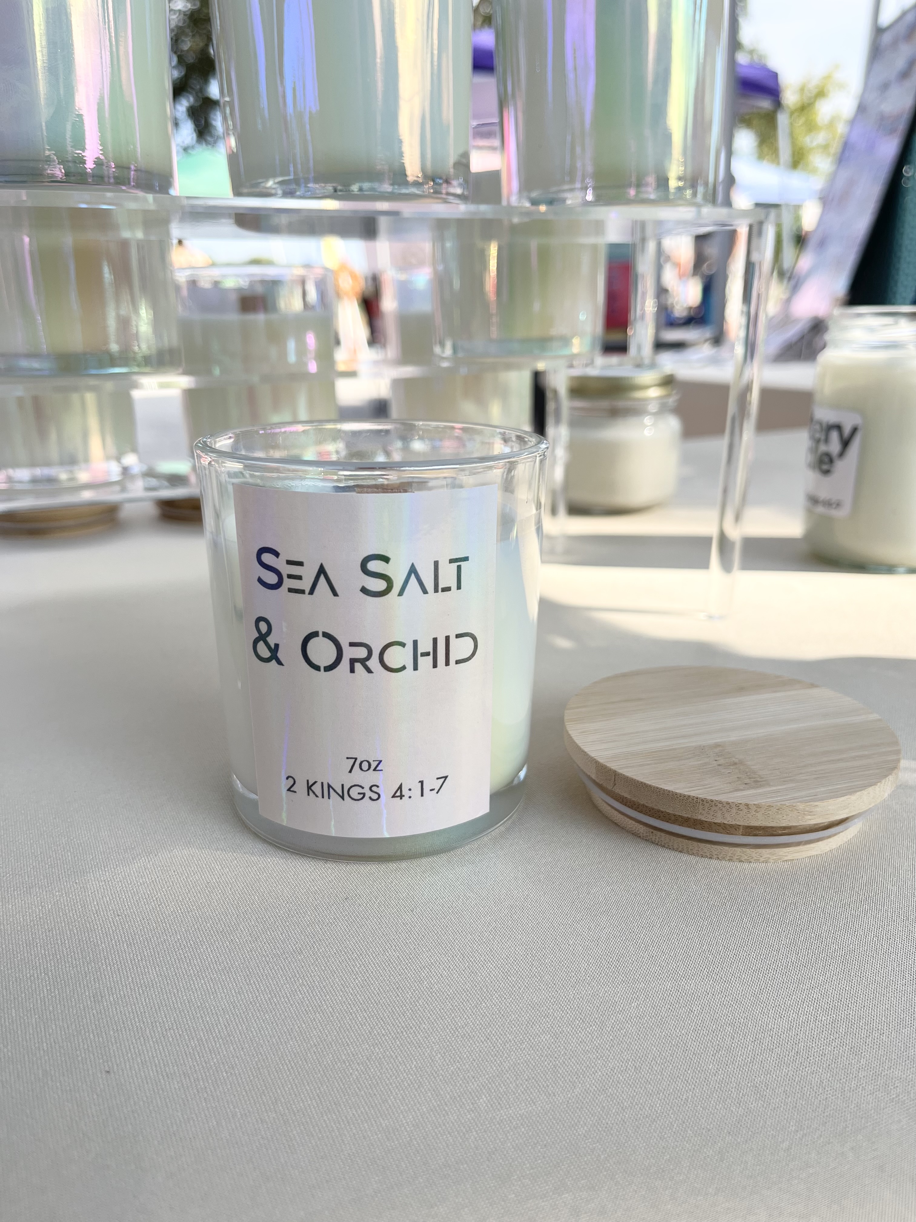 Luxury Candle | Sea Salt & Orchid | 100% Soy Wax