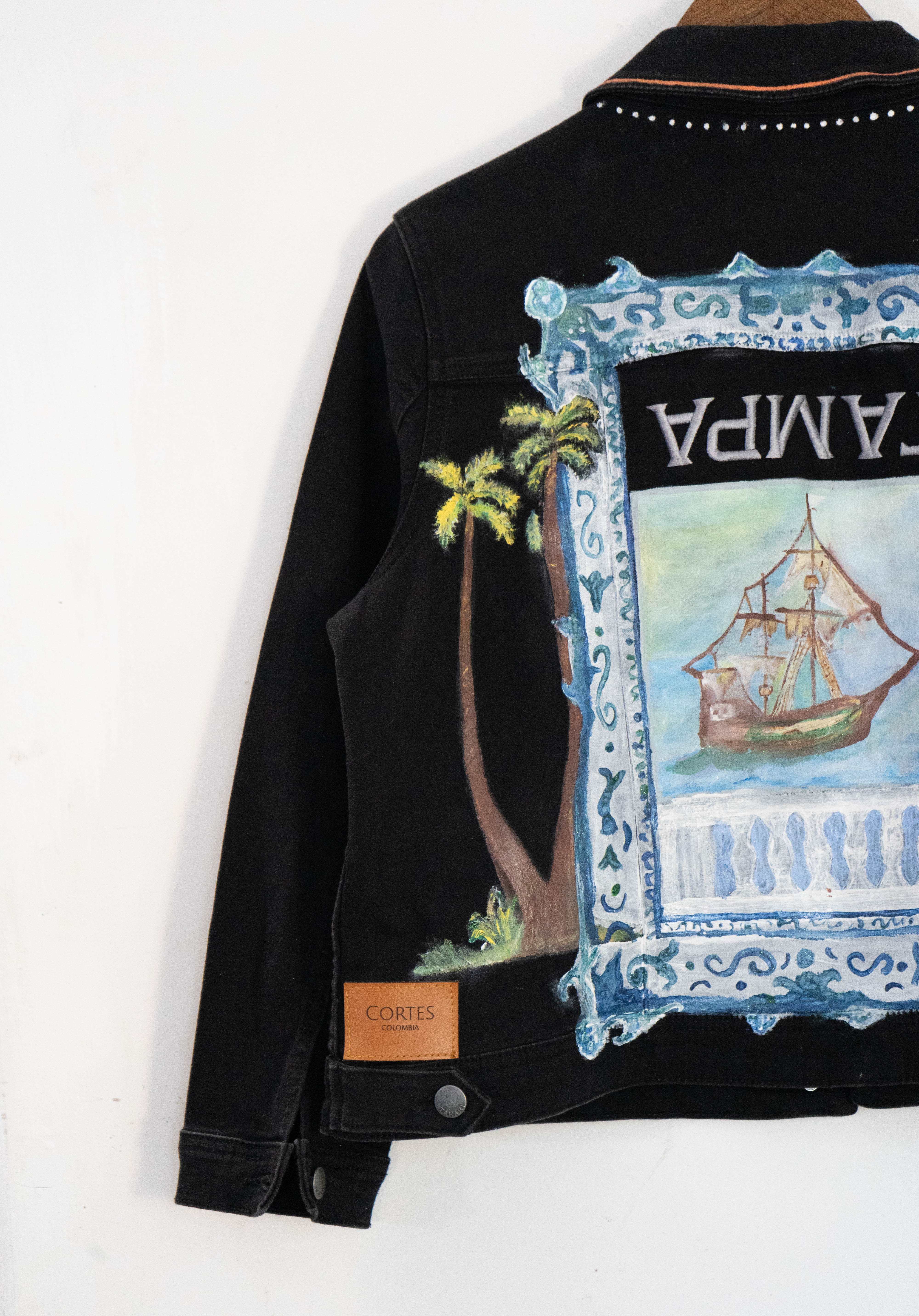 Hand-Painted Denim Jacket