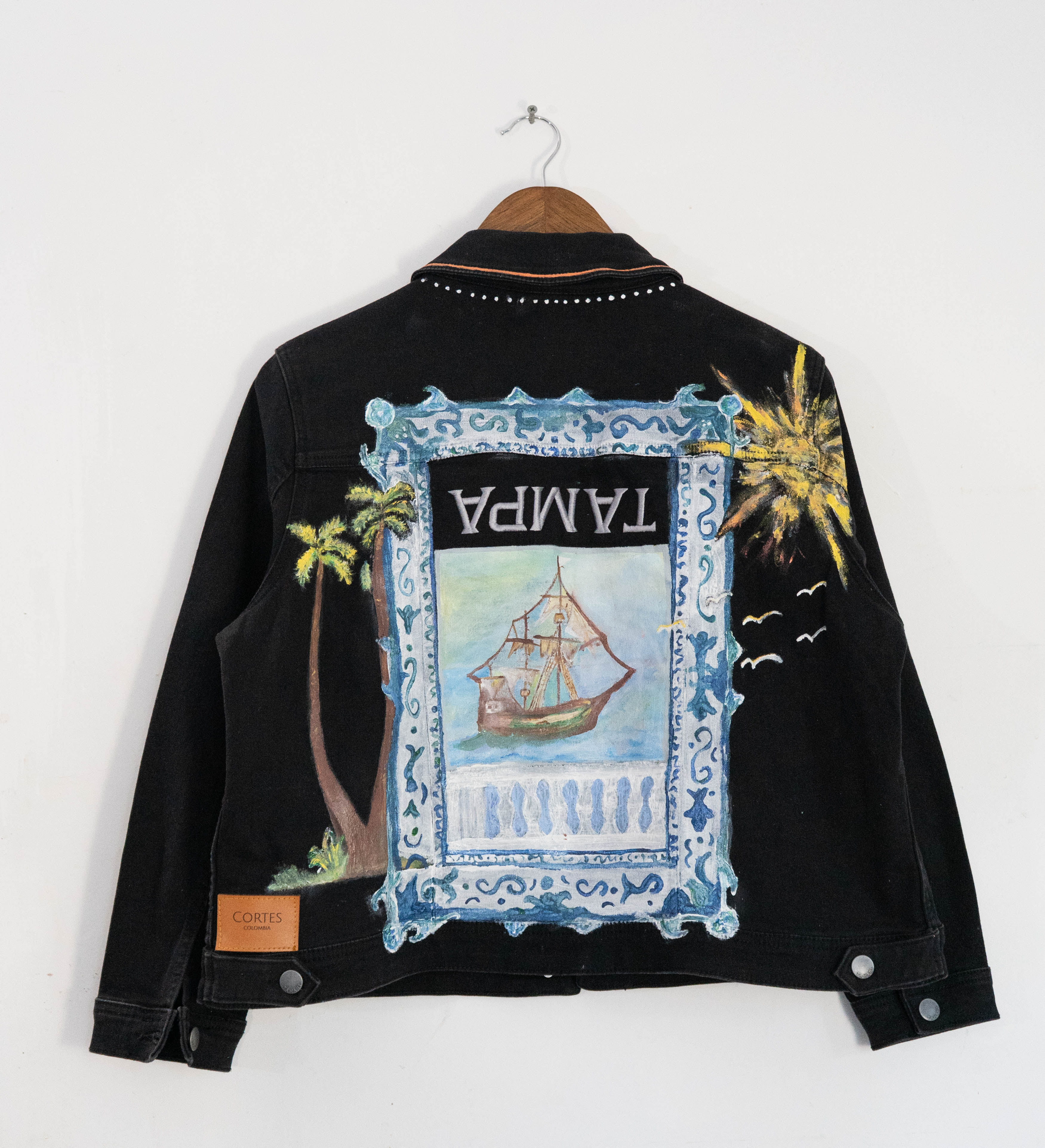 Custom Hand-Painted Denim Jacket