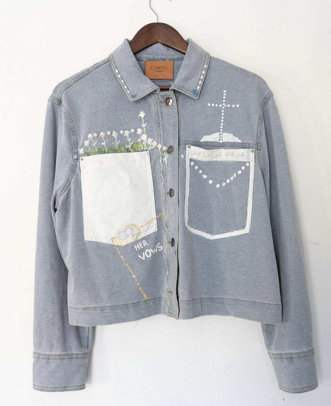 Customized Denim wedding Jacket