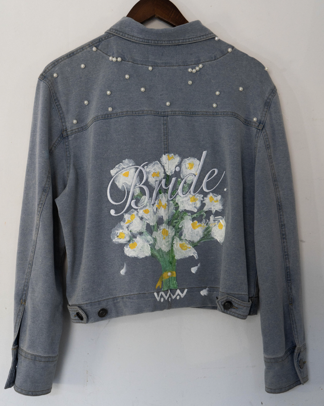 Customized Denim  wedding Jacket