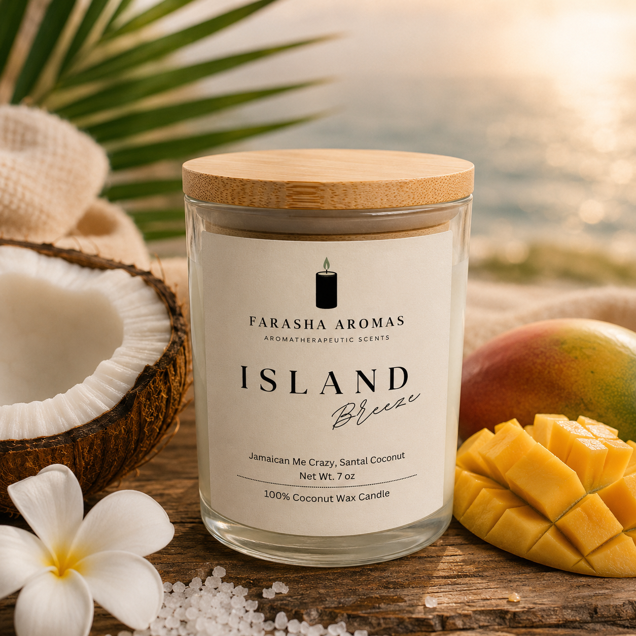 Island Breeze Coconut Wax Candle