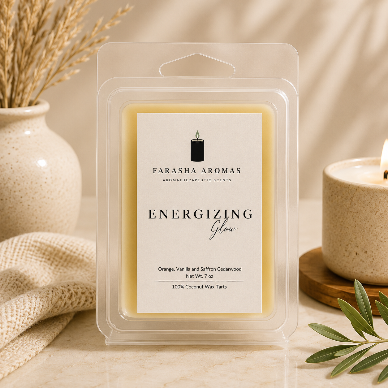 Energizing Glow Coconut Wax Tarts