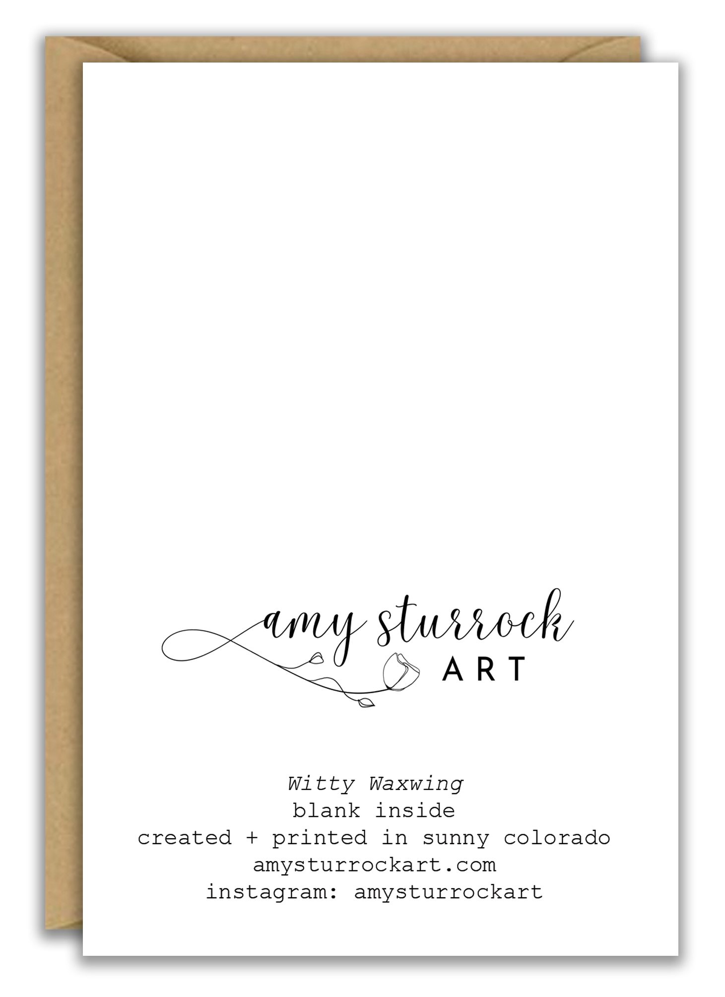 Witty Waxwing Greeting Card 